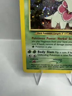 Meganium 11/111 Rare Neo Genesis Pokemon Unlimited Holo Moderately Played - Image 5