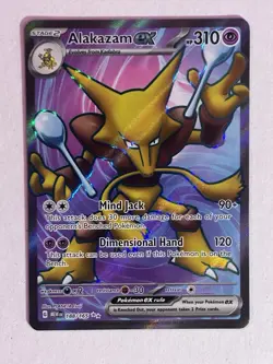 Pokemon TCG Alakazam ex Full Art - 188/165 - SV: Scarlet & Violet 151 Near Mint - Image 1