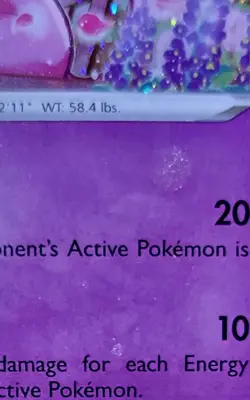 Pokemon Espeon Black Star Promo SWSH174 Cosmos Holo Swirl Holo Bleed - Image 4