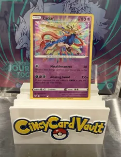 The Pokemon Company Zacian 082/185 Vivid Voltage Amazing Rare Holo EN 2020 110HP - Image 1