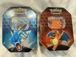 Pokemon TCG Hidden Fates Charizard & Gyarados Tin Set (2 Tins) - Image 5