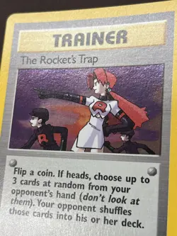 Pokemon TCG The Rocket's Trap 19/132 Gym Heroes Holo Rare Trainer English 2000 - Image 2