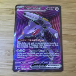 Pokemon TCG Genesect EX Full Art #161/086 Black Bolt NM - Image 1