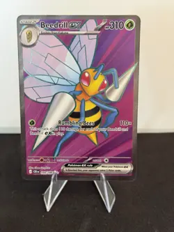 Pokemon TCG Beedrill Ex Chaos Rising Full Art Holo Ultra Rare NM/Mint - Image 1
