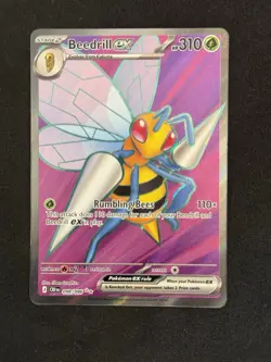 Pokemon TCG Beedrill Ex Chaos Rising Full Art Holo Ultra Rare NM/Mint - Image 2