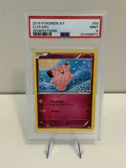 Pokemon 2016 XY - Generations Clefairy PSA 9 Basic/Common NON HOLO #50 - Image 1