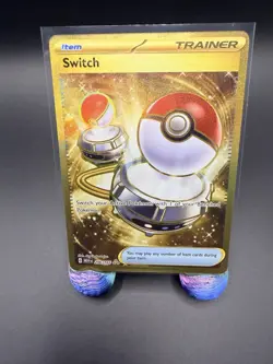 Pokemon Switch 206/165 Scarlet & Violet 151 Gold Secret Rare Holo English Train… - Image 3