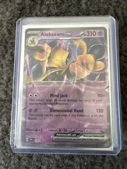 Pokemon TCG Alakazam EX Promo 151 Ultra Rare SVP050 NM Condition - Image 1