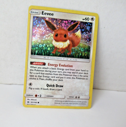 2017 Pokemon Sun & Moon EEVEE #101/149 Sequin Holo - Image 1