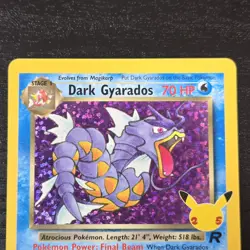 Dark Gyarados 8/82 Celebrations Classic Collection Pokemon 25th Anniversary NM/M - Image 3