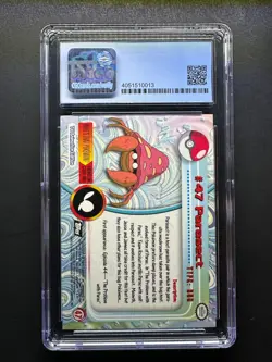 topps Pokemon TV Animation Edition Series 1 Rainbow Foil #47 Parasect CGC 10 - Image 2