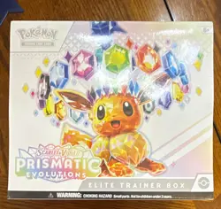 Pokemon TCG Scarlet & Violet Prismatic Evolutions Elite Trainer Box Eevee 2025 - Image 1