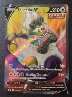 Tornadus V 184/198 NM Chilling Reign Ultra Rare Pokemon - Image 1