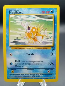 1999 Pokemon Base Set 2 Magikarp #50 EXTREMELY LP - Image 1