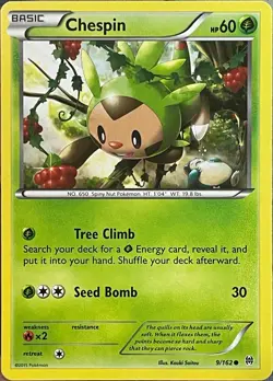 Chespin - 9/162 - XY Breakthrough Pokemon 2015 - Image 1