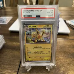 Graded PSA 10 2023 Pokemon SV2a JP Jolteon #135 - Image 1
