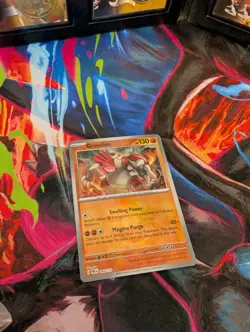 Pokemon Groudon Prismatic Evolutions 49/131 Masterball reverse holo - Image 3