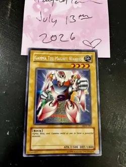 Yu-Gi-Oh! Gamma the Magnet Warrior DOR-003 Duelist of the Roses Secret Rare Hol… - Image 5