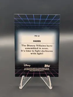 2026 Topps Chrome Disney Neon Villains Hades /50 #NV-2 - Image 2