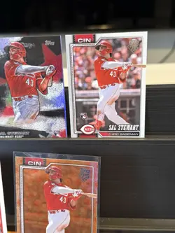 2026 Topps Series 2 Sal Stewart Orange Sun Holo Foil Parallel #372 Rookie Lot - Image 4