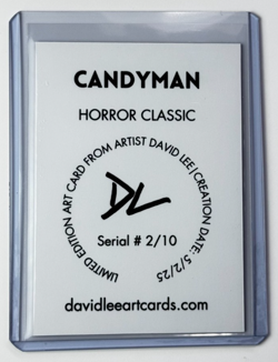 Candyman Limited Edition Artist Signed “Horror Classic” Trading Card 2/10 - Image 2