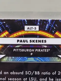 2024 Topps Cosmic Chrome - Star Command Paul Skenes #ALT-5 (RC) - Pirates - Image 5