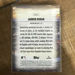 2025 Topps Series 2 - Home Field Advantage Jarren Duran #HA-24 - Image 2