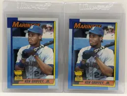 1990 Topps - Ken Griffey Jr #336 All Star Rookie Card Lot of 2 - Image 1