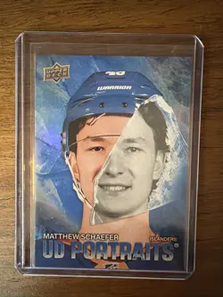 Matthew Schaefer 2025-26 Upper Deck Series 2 UD Portraits NY Islanders ROOKIE - Image 1