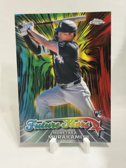 2026 Topps Chrome FS-1 Munetaka Murakami Future Stars Insert Refractor - Image 1