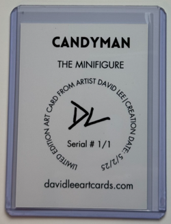 Candyman Limited Edition Artist Signed “The Minifigure” Refractor Card 1/1 - Image 2