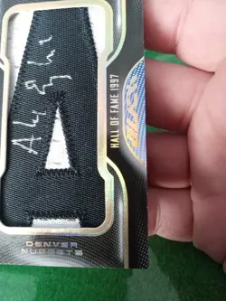2009 Upper Deck Black Alex English Hall of Fame Letterman Patch Auto 3/7 🔥🔥🔥 - Image 3