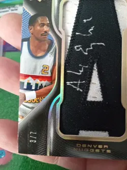 2009 Upper Deck Black Alex English Hall of Fame Letterman Patch Auto 3/7 🔥🔥🔥 - Image 5
