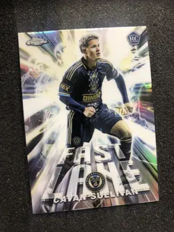 2025 Topps Chrome MLS Cavan Sullivan #FL-1 Fast Lane Refractor RC Rookie - Image 2