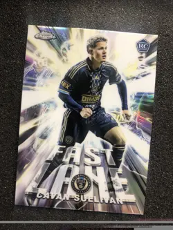 2025 Topps Chrome MLS Cavan Sullivan #FL-1 Fast Lane Refractor RC Rookie - Image 3