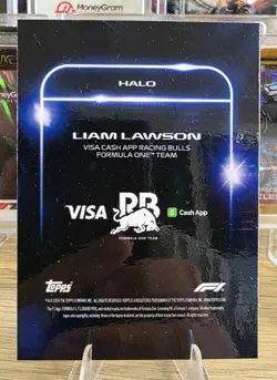 2026 Topps Formula 1 F1 Lights Out Liam Lawson HALO Helmet Card - Image 2