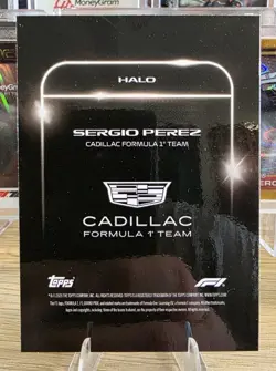 2026 Topps Formula 1 F1 Lights Out Sergio Perez HALO Helmet Card - Image 2