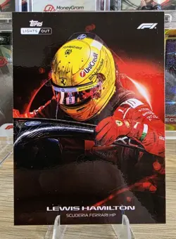2026 Topps Formula 1 F1 Lights Out Lewis Hamilton HALO Helmet Card - Image 1