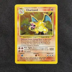 Charizard 4/102 Base Set Holo Rare Pokemon Card MP Condition - Image 1