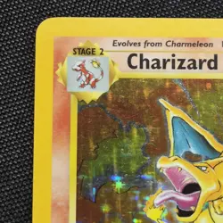 Charizard 4/102 Base Set Holo Rare Pokemon Card MP Condition - Image 2