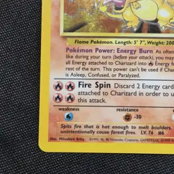 Charizard 4/102 Base Set Holo Rare Pokemon Card MP Condition - Image 5