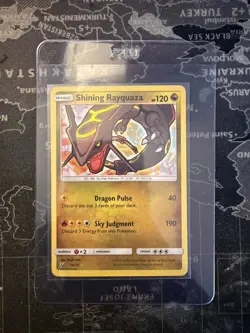 Pokemon TCG Rayquaza Holo Rare Card Shining Legends 56/73 Mint Condition - Image 1