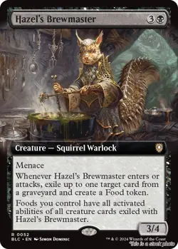 MTG Hazel's Brewmaster (Extended Art) Card #52 Commander: Bloomburrow NM Magic - Image 1