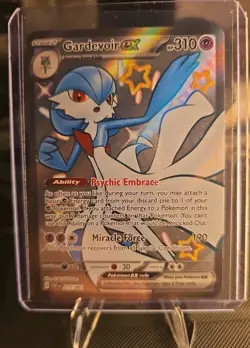 Gardevoir ex SHINY 217/091 Paldean Fates PAF NM Full Art Ultra Rare Pokemon Card - Image 1