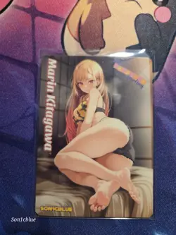 Marin Kitagawa My Dress Up Darling Custom Glow Waifu Card Feet Fan Art 6 - Image 1
