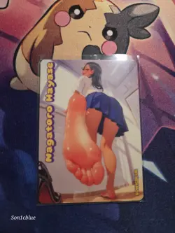 Hayase Nagatoro Don't Toy with Me Miss Nagatoro Custom Glow Waifu Card Feet Art7 - Image 1