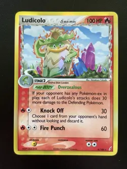 UNGRADED Pokemon Ludicolo (6/100) - Crystal Guardians DELTA SPECIES HOLO CARD - Image 1