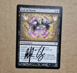 UNPLAYED SIGNED NM Seal of Doom Dissension MTG RALPH HORSLEY EDH CUBE VTG - Image 1