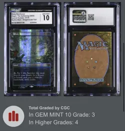 MTG Borderless Dragonscale Foil Misty Rainforest Unplayed Special Guests CGC 10 - Image 1