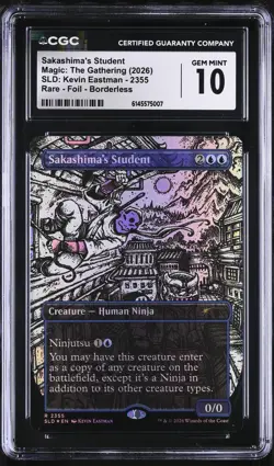 SAKASHIMA'S STUDENT | MTG Secret Lair: Kevin Eastman (Inks) | Foil | Gem Mint 10 - Image 1